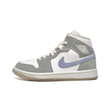  NIKE WMNS AIR JORDAN 1 MID GREY BLUE BQ6472-105 