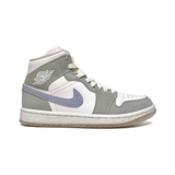  NIKE WMNS AIR JORDAN 1 MID GREY BLUE BQ6472-105 