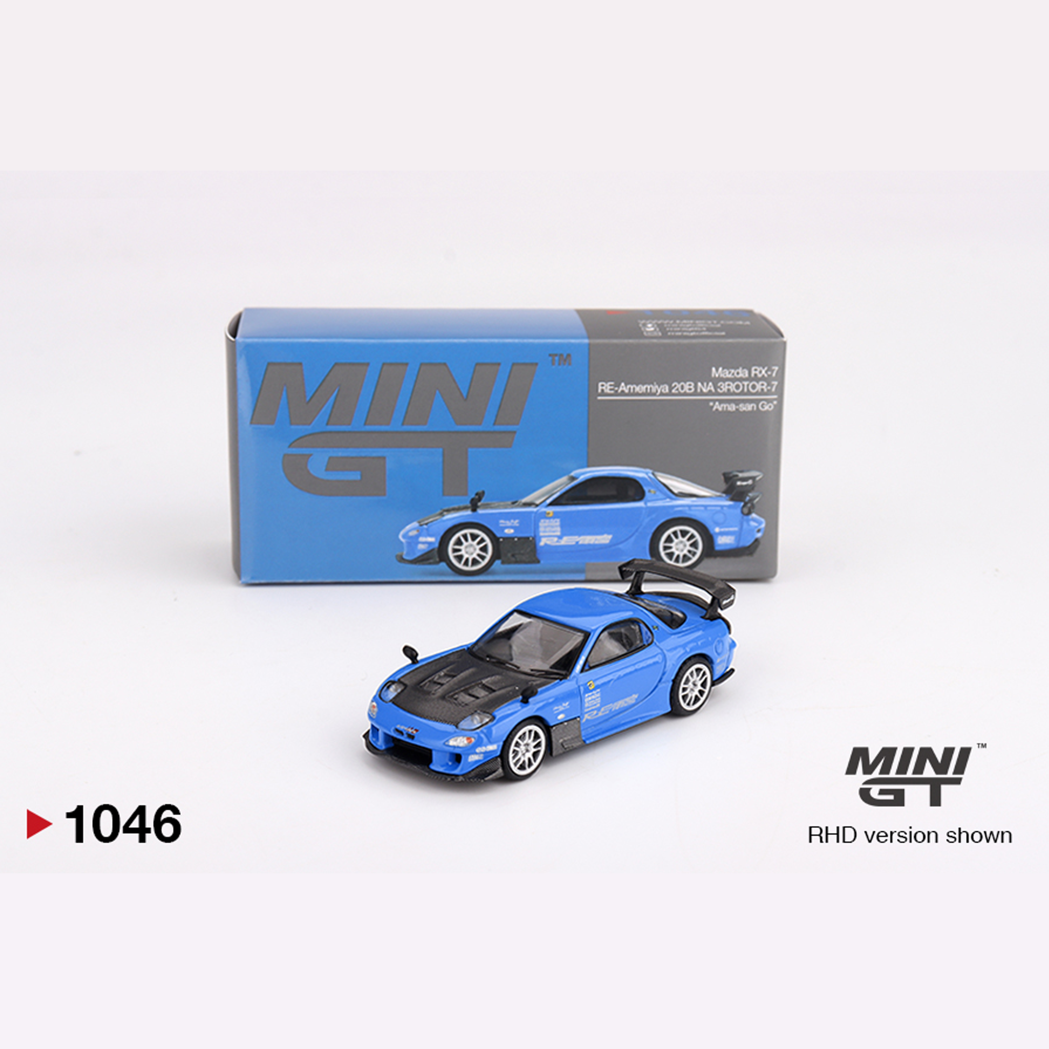  MINI GT Mazda RX-7 RE-Amemiya 20B NA 3ROTOR-7 “Ama-san Go” 1046 