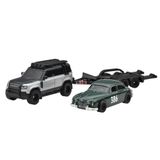  HOT WHEELS PREMIUM - SET TEAM TRANSPORT 2023 LAND ROVER DEFENDER 110 VS JAGUAR MK1 - JBM29 
