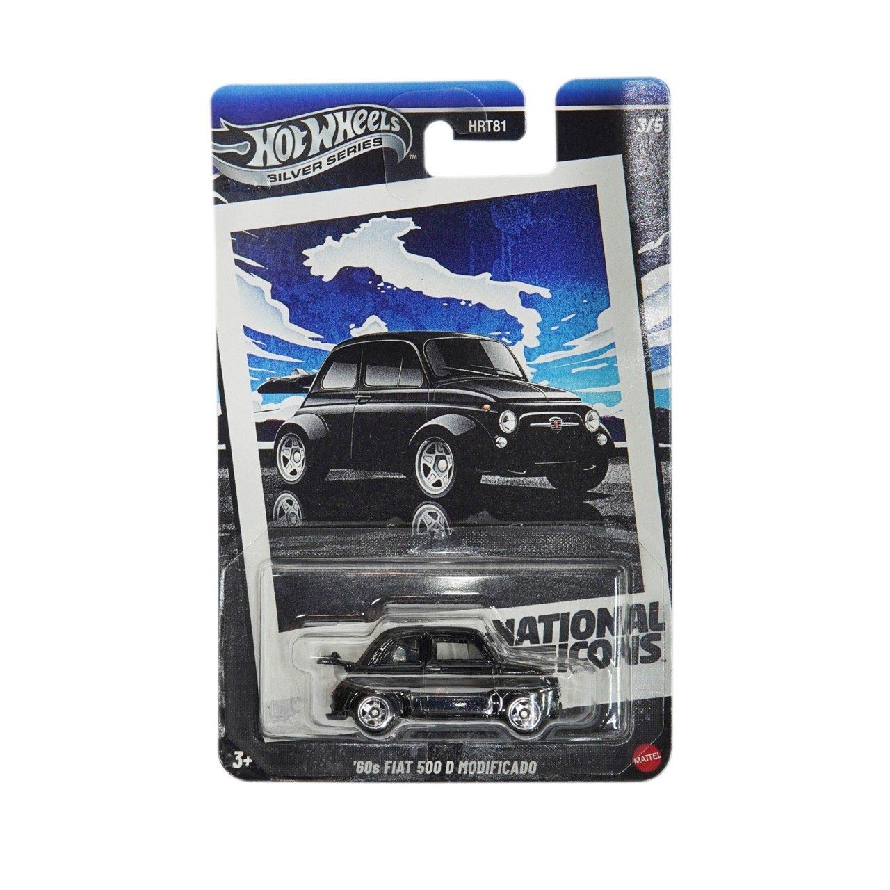  HOT WHEELS SILVER '60s FIAT 500 D MODIFICADO JBY88 