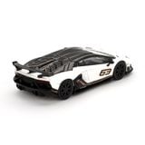  MINI GT - CHASE INCLUDED - LAMBORGHINI AVENTADOR SVJ 63 BIANCO ASOPO - 842 
