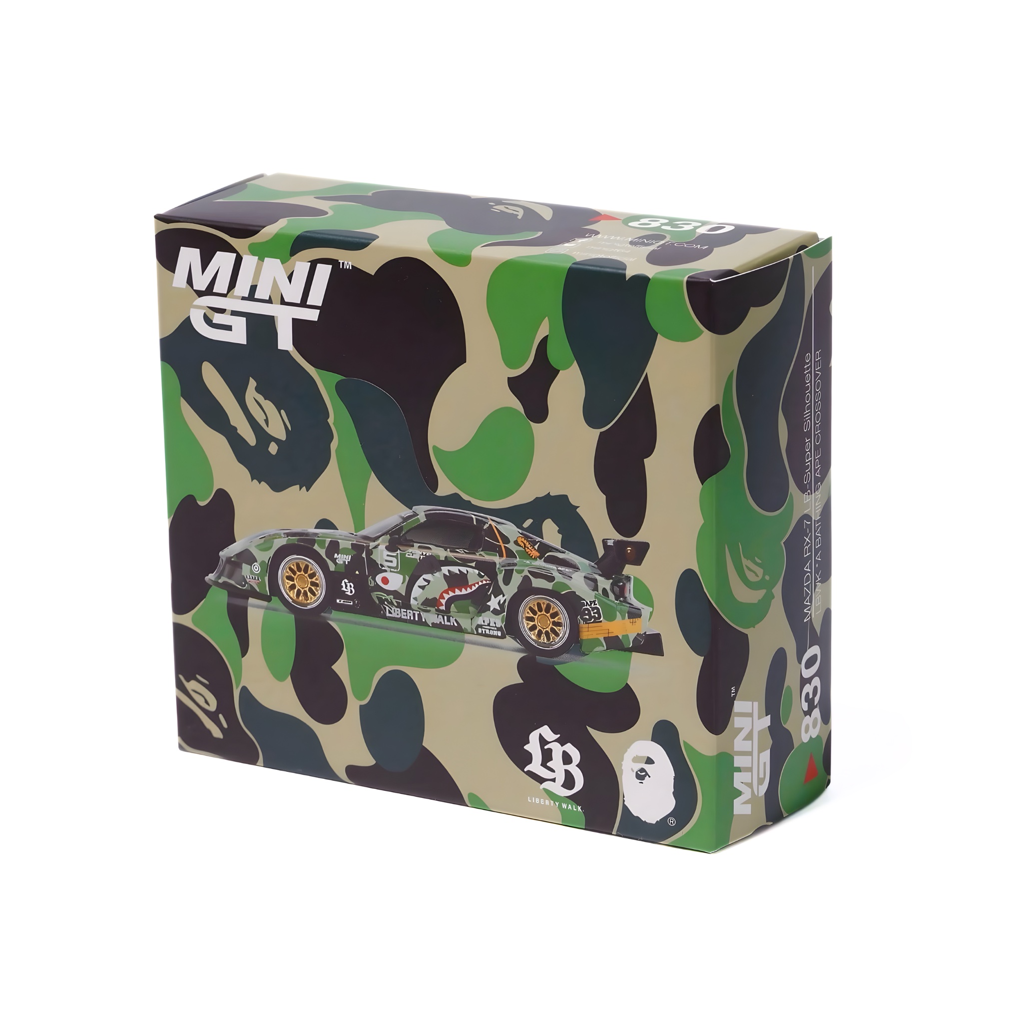 MINI GT - BAPE MAZDA RX-7 LB-Super Silhouette LBWK*A BATHING APE