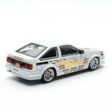  DCT - 1:64 RWB AE86 TOYOTA COROLLA LEVIN GT-APEX TMCS SINGAPORE LIMITED EDITION WHITE WITH CHROME GOLD - LL-046-323 