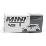  MINI GT - 1/64 LB-WORKS X ABAS WORKS ABARTH 595 GARA WHITE - 809 