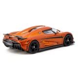  TARMAC WORKS - 1/64 KOENIGSEGG REGERA ORANGE METALLIC / BLACK STRIPES - T64G-TL017-OR 