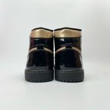  NIKE AIR JORDAN 1 RETRO HIGH OG BLACK METALLIC GOLD 555088-032 