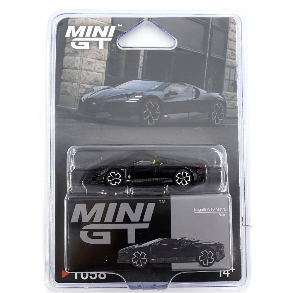 MINI GT - BUGATTI W16 MISTRAL BLACK - 1058 – aera