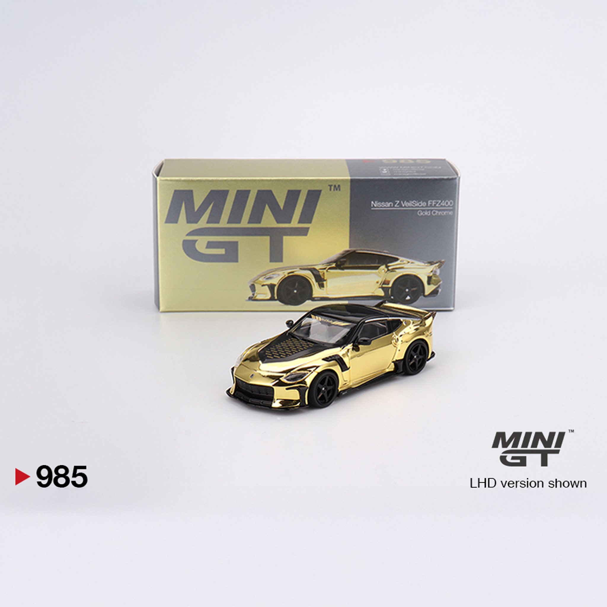  MINI GT Nissan Z VeilSide FFZ400 Gold Chrome 985 