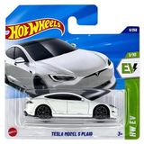  HOT WHEELS BASIC - TESLA MODEL S PLAID WHITE - HYX58 
