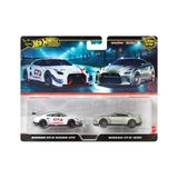  HOT WHEELS PREMIUM - SET 2 CHIẾC NISSAN GT-R NISMO GT3 VS R35 - JBL05 