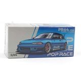  POP RACE - PANDEM CIVIC EG6 BLUE CHROME - PR64206 