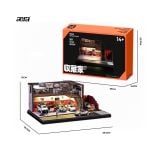  SHOU CANG JIA - 1/64 AMERICAN-STYLE REPAIR SHOP DIORAMA GARA SỬA XE PHONG CÁCH MỸ CỔ ĐIỂN - SCJ82064 