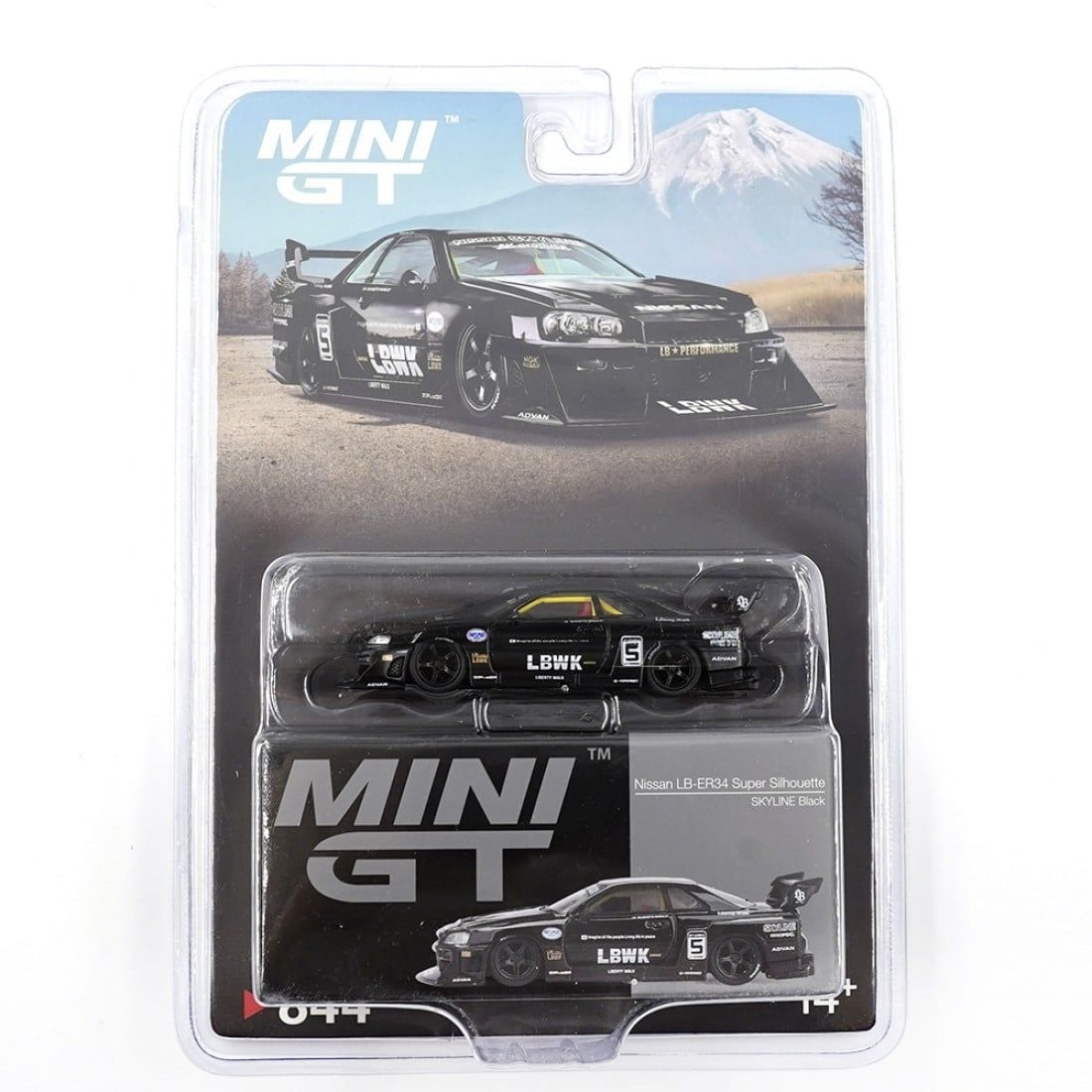 ミニGT 日産LB-ER34 MINI GT 1/64 (ダイキャスト製) Nissan LB-ER34 Super Silhouette