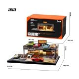  SCJ DIORAMA - 1/64 SAFEWORK DOUBLE-DECK PARKING WORKSHOP SHOU CANG JIA DIORAMA BÃI ĐỖ XE 2 TẦNG  - SCJ82042 