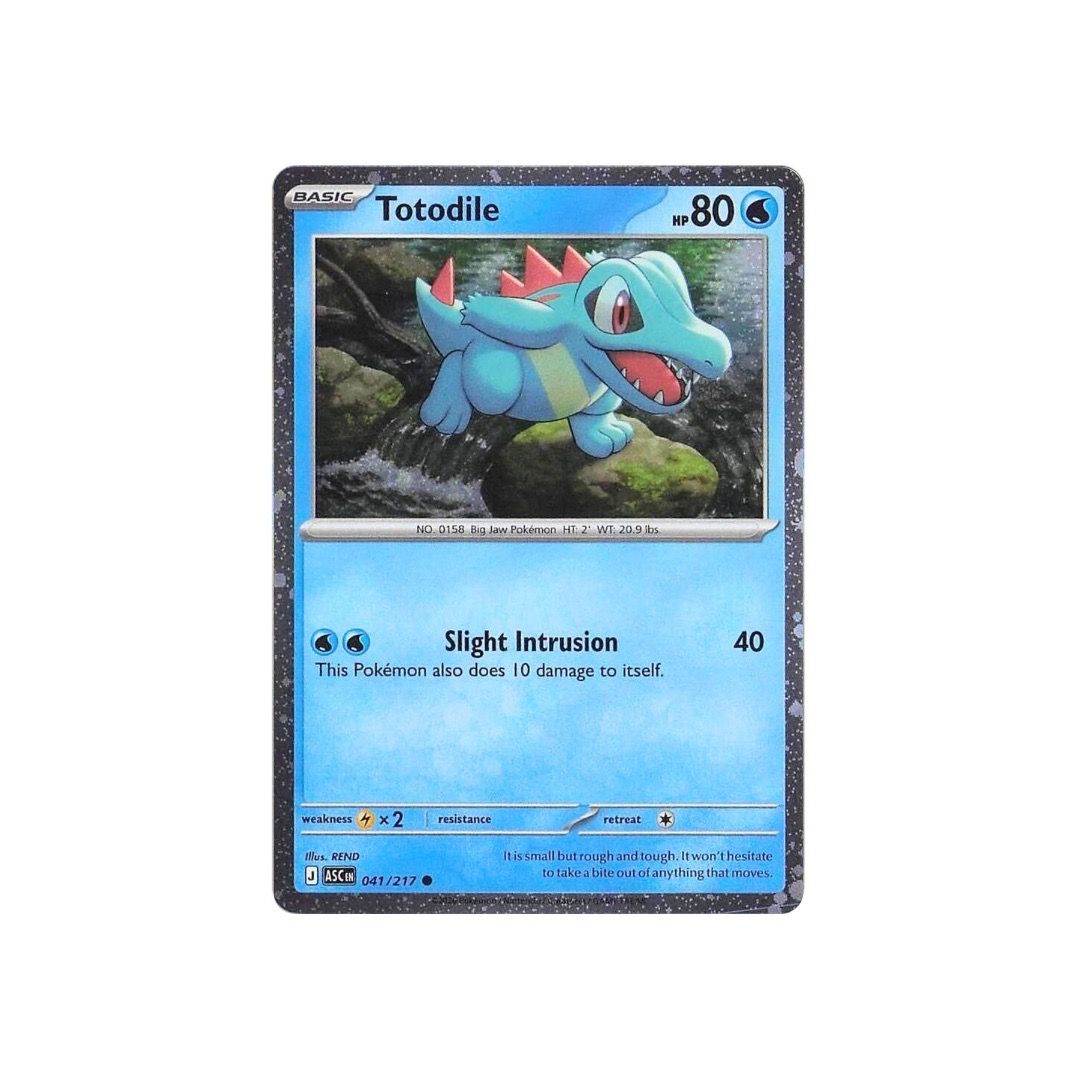  Totodile Cosmos Holo 041/217 ASC EN ME: Ascended Heroes Pokemon Card 