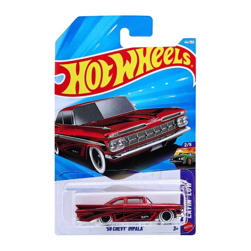  HOT WHEELS LAYIN' LOW - '59 CHEVY IMPALA RED - JJJ15 