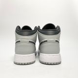  NIKE AIR JORDAN 1 MID LIGHT SMOKE GREY 554725-078 
