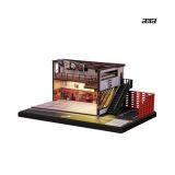  SHOU CANG JIA - 1/64 AMERICAN-STYLE REPAIR SHOP DIORAMA GARA SỬA XE PHONG CÁCH MỸ CỔ ĐIỂN - SCJ82064 