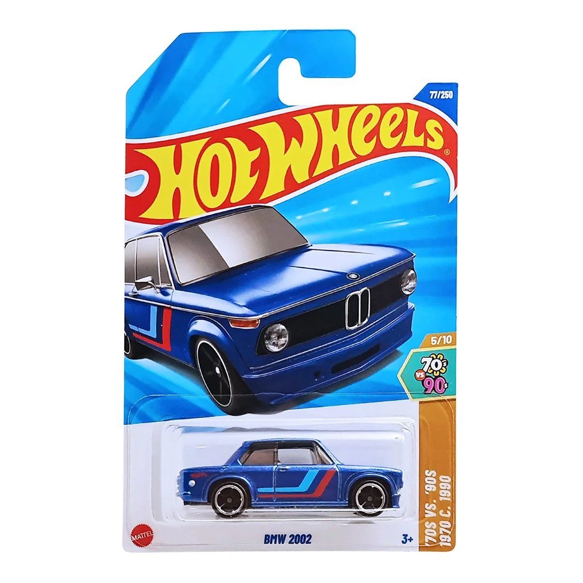  HOT WHEELS BASIC - BMW 2002 BLUE - JBB61 