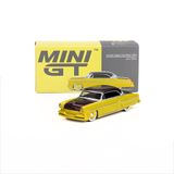  MINI GT - 1/64 LINCOLN CAPRI HOT ROD 1954 LIME YELLOW - 794 