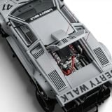  TOP ART - 1/64 LBWK LAMBORGHINI COUNTACH COMBAT GREY - TAO640007 