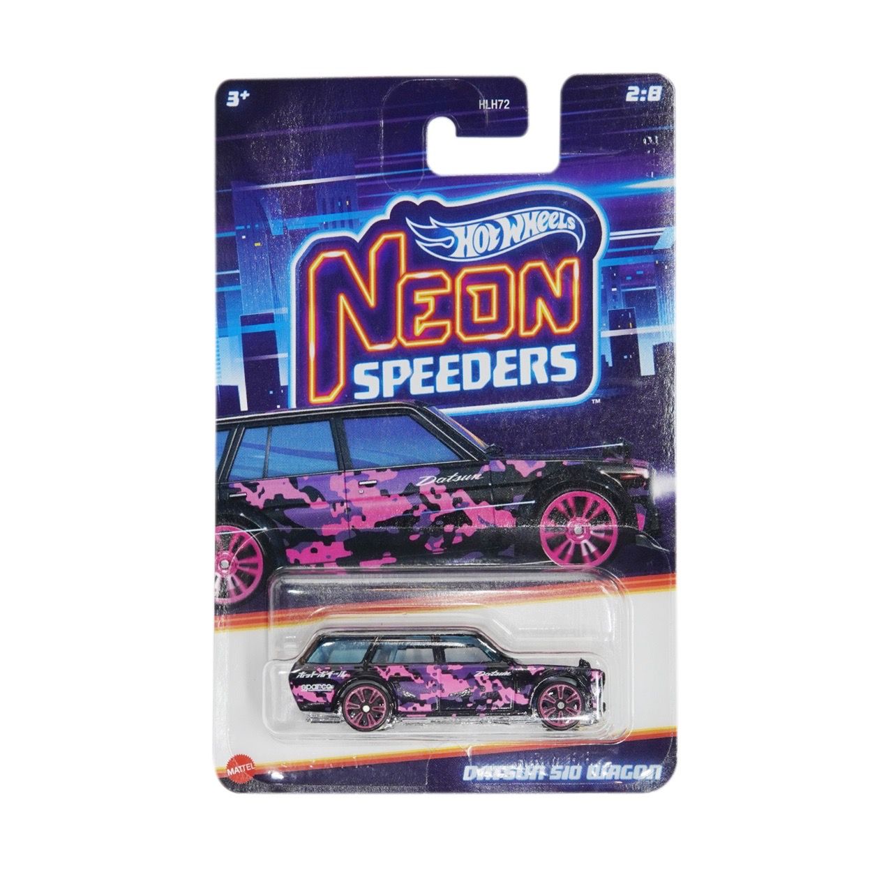  HOT WHEELS NEON DATSUN S10 WAGON HRW68 