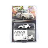  MINI GT - 1/64 LB-WORKS X ABAS WORKS ABARTH 595 GARA WHITE - 809 