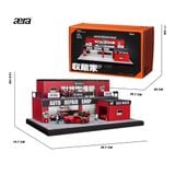  SCJ DIORAMA - 1/64 AUTO REPAIR SHOP MINIATURE SCENE SHOU CANG JIA DIORAMA GARA SỬA XE - SCJ82055 
