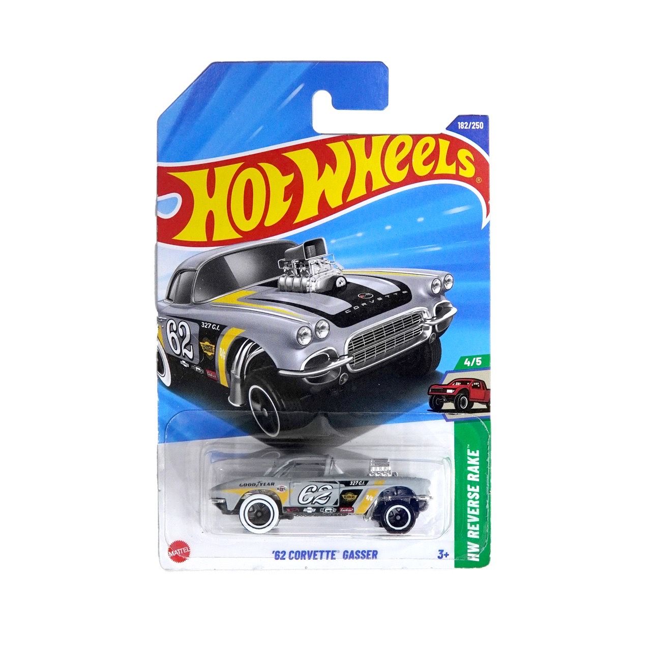  HOT WHEELS BASIC '62 CORVETTE GASSER JBB08 