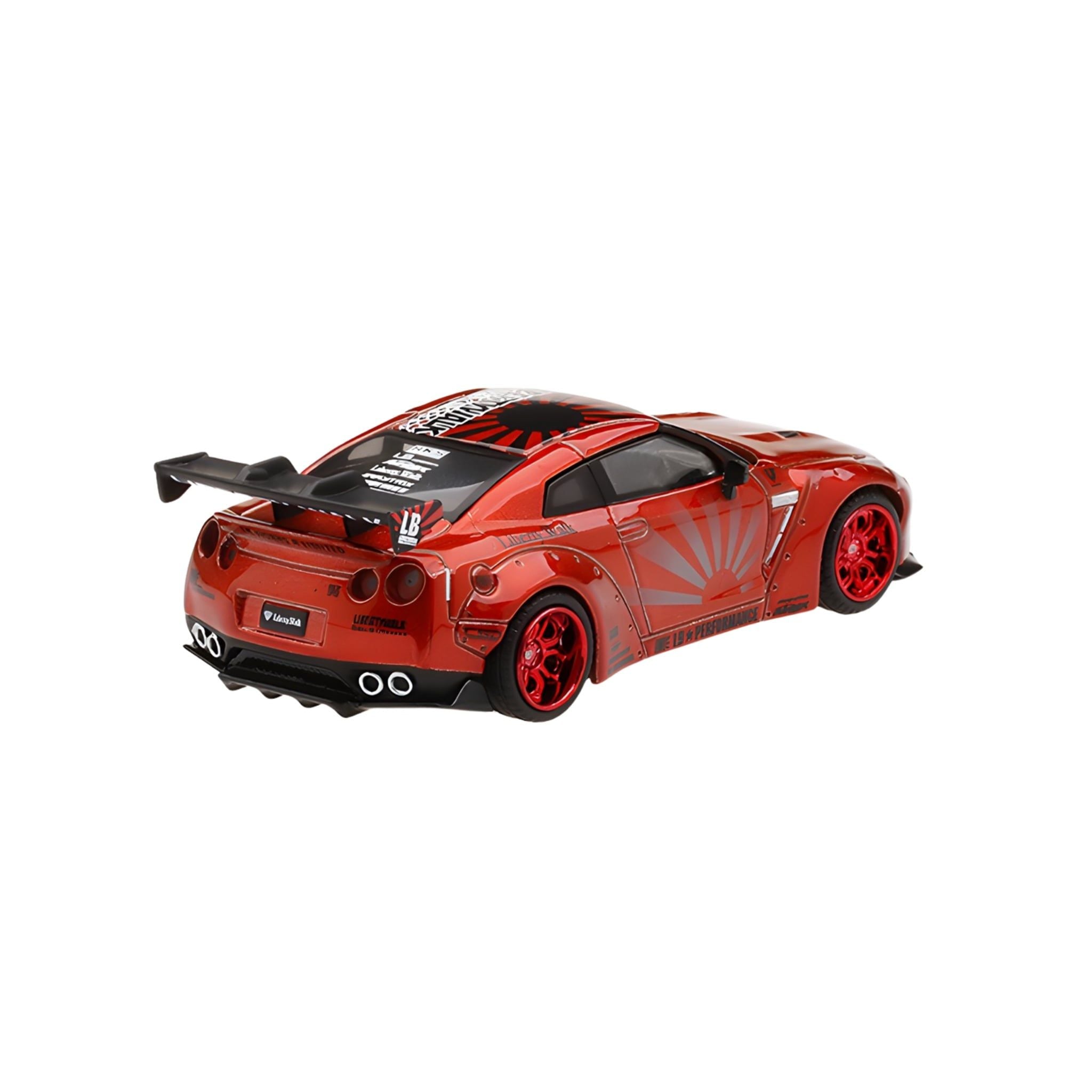 MINI GT - LB☆Works Nissan GT-R R35 LBWK Candy Red - 77 – aesnkrs