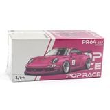  POP RACE - 1/64 PORSCHE RWB 997 AVA PINK - PR64187 