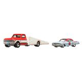  HOT WHEELS PREMIUM - SET 2 CHIẾC TEAM TRANSPORT ‘61 IMPALA VS ‘72 CHEVY RAMP TRUCK - HKF40 