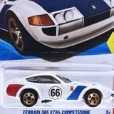  HOT WHEELS BASIC - FERRARI 365 GTB4 COMPETIZONE WHITE - JJJ30 