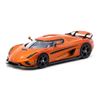  TARMAC WORKS - 1/64 KOENIGSEGG REGERA ORANGE METALLIC / BLACK STRIPES - T64G-TL017-OR 