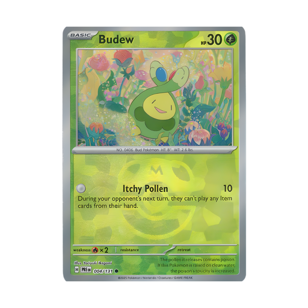  Budew (Master Ball Pattern) [ 004/131 PRE ] Sv: Prismatic Evolutions Holo 