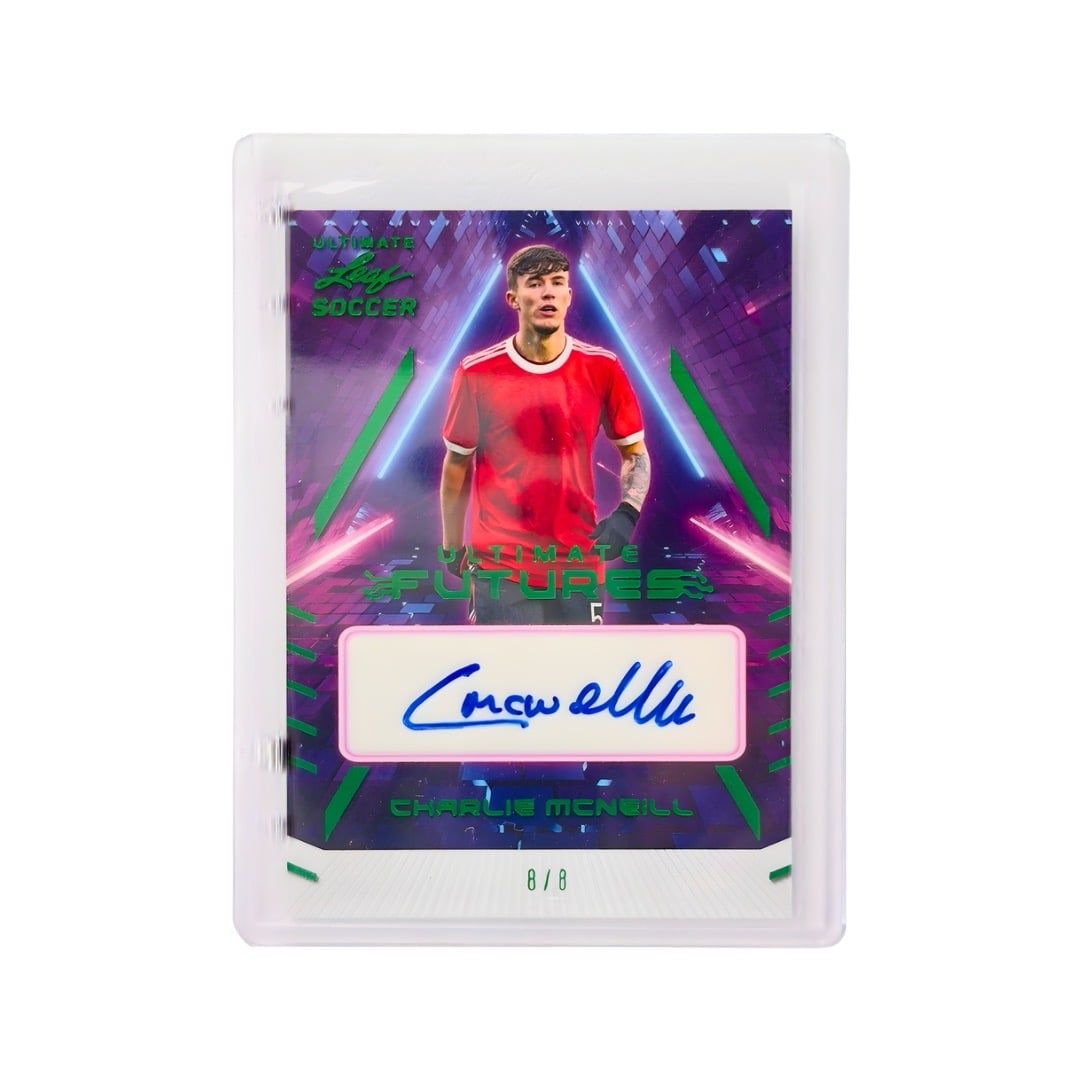  LEAF ULTIMATE SOCCER - CHARLIE MCNEILL ULTIMATE FUTURES AUTO 8/8 - F-CMN 