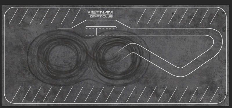  Desktop Diorama - Thảm Vietnam Drift Club Drift Track - SGTPAD003 