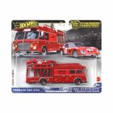  HOT WHEELS PREMIUM TEAM TRANSPORT - FERRARI 250 GTO & FIAT 642 RN2 - JBM37 