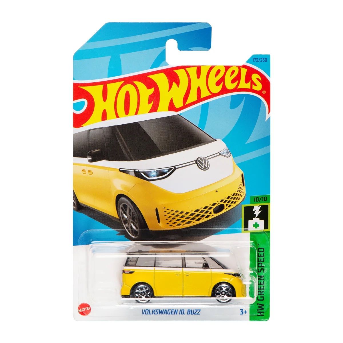  HOT WHEELS BASIC - VOLKSWAGEN ID. BUZZ YELLOW - HKG51 
