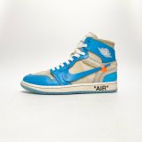  NIKE AIR JORDAN 1 X OFF-WHITE UNIVERSITY BLUE AQ0818-148 
