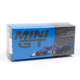  MINI GT - 1/64 TYRRELL P34 #4 PATRICK DEPAILLER 1976 SWEDISH GP 2ND PLACE F1 - 584 
