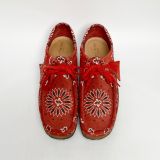  CLARKS X SUPREME WALLABEE BANDANA RED 261-42399 