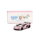  MINI GT - LAMBORGHINI AVENTADOR SVJ BABY PINK MINI GT GIVE 2022 HK EDITION - 460 