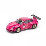  POP RACE - 1/64 PORSCHE RWB 997 AVA PINK - PR64187 