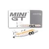  MINI GT - CAR HAULER TRAILER TYPE C WHITE - AC21 