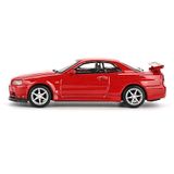  MINI GT - 1/64 NISSAN SKYLINE GT-R R34 V-SPEC ACTIVE RED - 796 