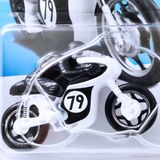  HOT WHEELS BASIC - 1966 TRIUMPH TIGER 100 WHITE - HRY62 