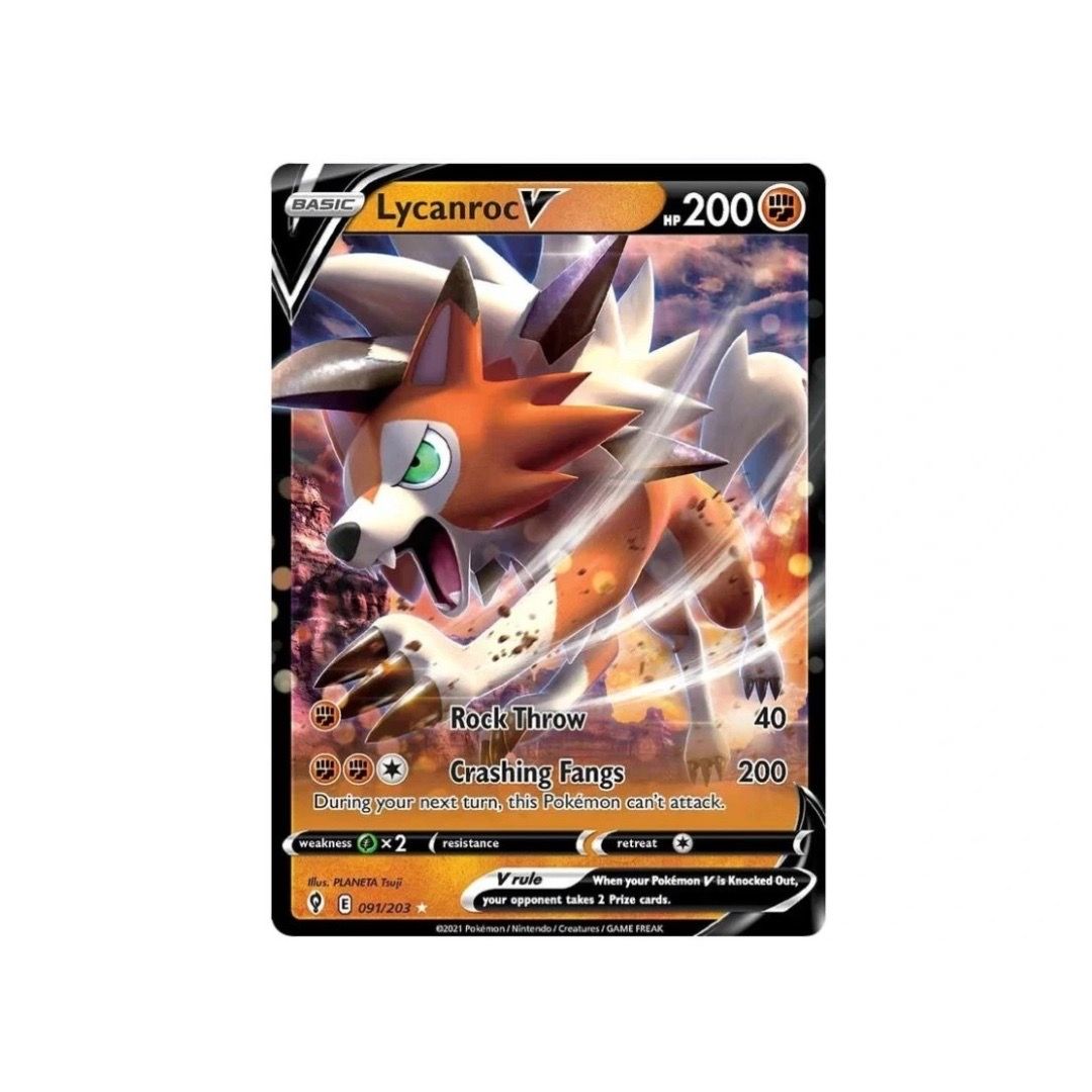  LYCANROC V 091/203 Evolving Skies ULTRA RARE HOLO 