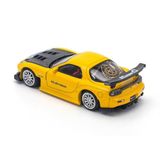  POP RACE -1/64 MAZDA RX-7 FD3S RE-AMEMIYA WIDEBODY YELLOW - PR64116 